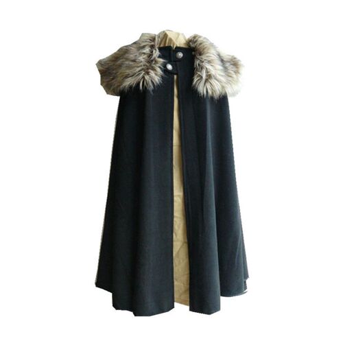 In Stock 2025 Mens Woolen at Retro Solid lor Steampunk Cloa