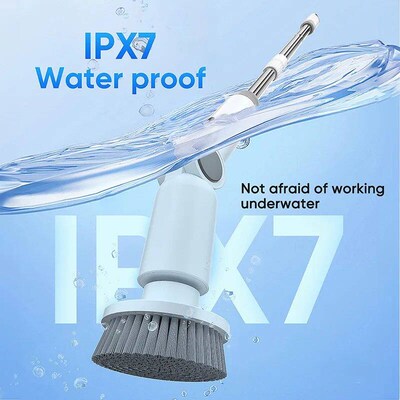 2025 NEW 8-in-1 Electric Spin Scrubber Wireless Cleaning Bru