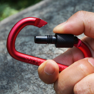 5PCS Aluminium Alloy Carabiner Clip Tourist Hooks Fishing Ca
