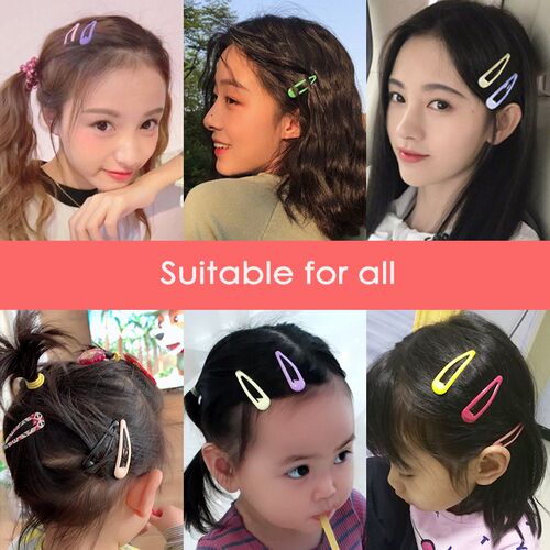 Ins Style 10/20/30/40Pcs Candy Color Girls Barrettes Hair Cl