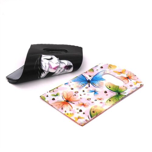 50Pcs 9x15cm Small Plastic Handle Bag Pouch Gift Favor Sache