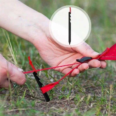 Ground Anchors For Tents 10 Pcs Tri-Angled Peg Tent Spikes