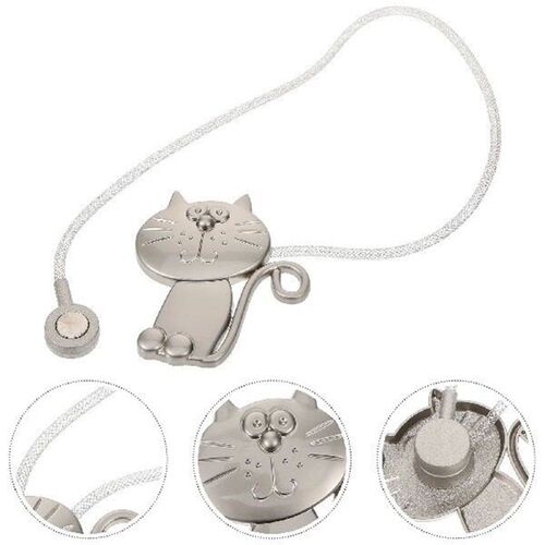 Cat Curtain Buckle Tie Backs for Curtains Magnetic Lace up