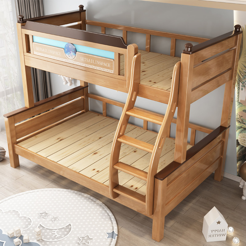 子母床上下床层全实木床儿童房爬梯可拆分小户型省空间高低床铺,住宅家具,高低/子母床,淘宝优惠券,粉丝福利购,淘宝优惠卷