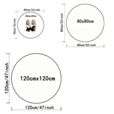 Christmas ree Decoration Mat Large Area Christmas Circular C