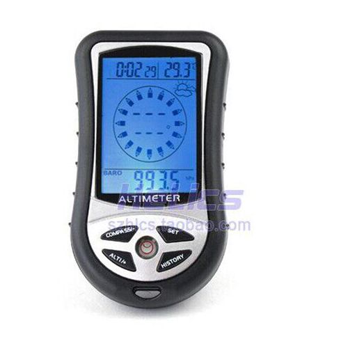 Electronic altimeter altitude barometer portable compass for