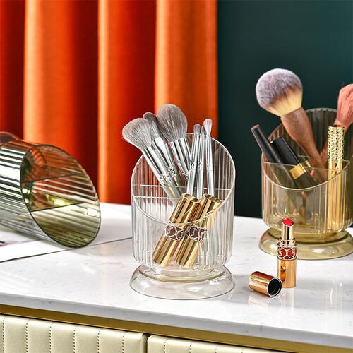 360 Degree Rotating Cosmetic Storage Box Makeup Organizer