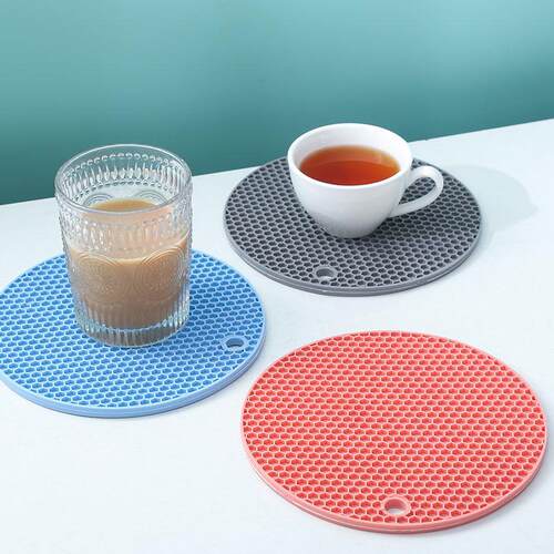 隔热垫矽胶防烫餐桌垫Placemat PU Leather Pad Dining Table Mat