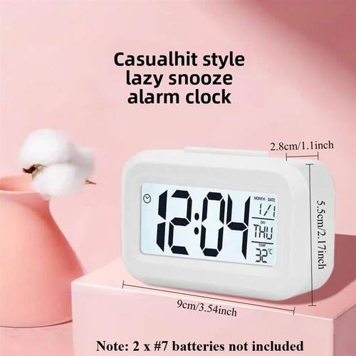 Bedside Table Alarm Clock Date Temperature Function Children