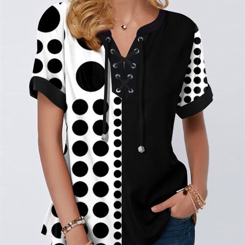 Plus Size 4xl 5x Pullovers Blouse shirt Boho Print Lace Spli