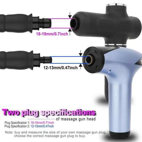 Massage gun adapter plug diameter 12mm adapter 18mm or 16mm