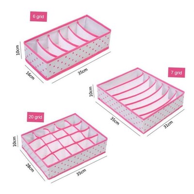 1PCS Storage Boxes Underwear Divider Drawer Lidded Closet Or