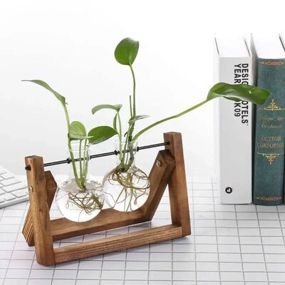 Hydroponic Plant Vases Glass Vase Vintage Bonsai Flower Pot