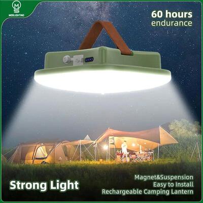 Rechargeable Camping Lantern with Magnet Zoom Portable Torch
