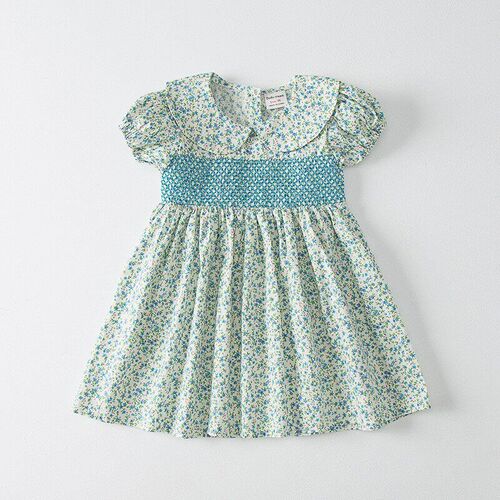 Summer Clothes Charming Dress Girls Dress Cotton Casual Prin