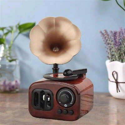Classical Vintage Phonograph Music Box Miniature Phonograph