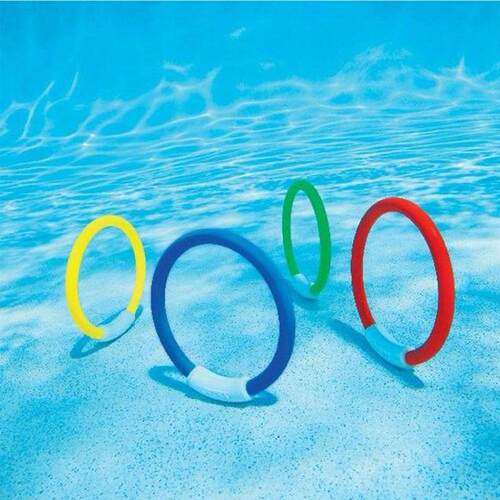 4pcs New Diving Rings Underwater Swimming Rings Sinking Pool