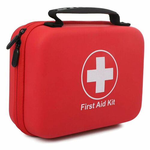 Waterproof PU First Aid Bag Empty for Outdoor Travel Car Hom