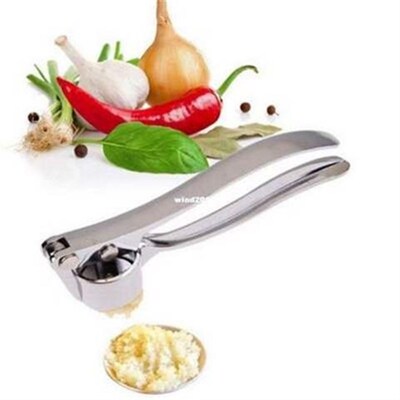 Stainless Steel Garlic Hand Press Crusher Ginger Squeezer Ma