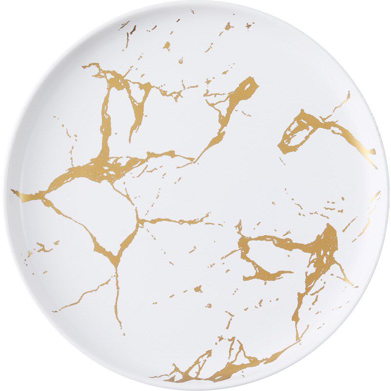 pure white round plates Dinner plate home cerami