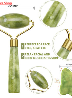 Face Massager Roller Gua sha Jade Store Scraper Roller massa