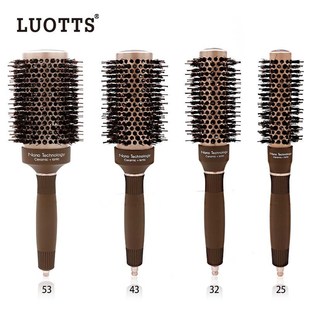 Curling Comb Hair Barrel Ceramic Iron Brush Round