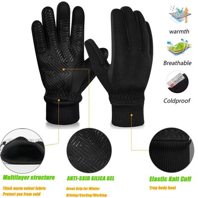 MOREOK -10 Winter Gloves 3M Thinsulate Warm Thermal Gloves