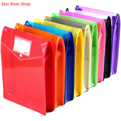 A4 A5 Plastic File Wallet Bag for Documents Envelope Expandi