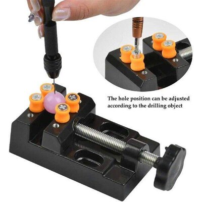 Adjustable Mini Table Vice: Flat Bench Clamp Drill Press