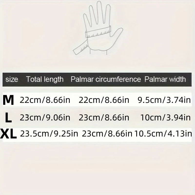 Winter Gloves For Men Waterproof Windproof Cold Gloves Snowb - 实物图