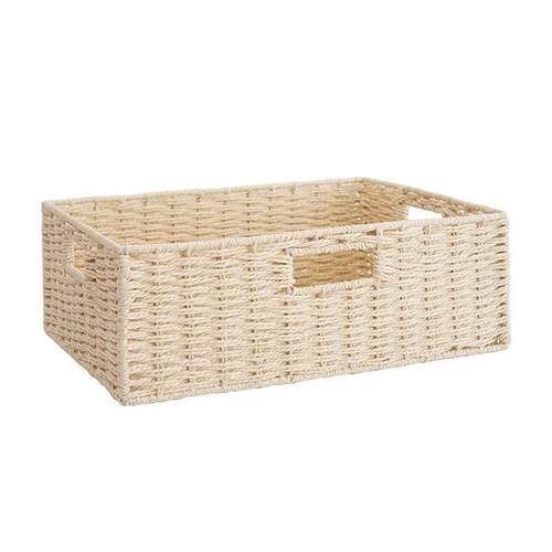 bamboo storage basket box desktop small rattan woven basket