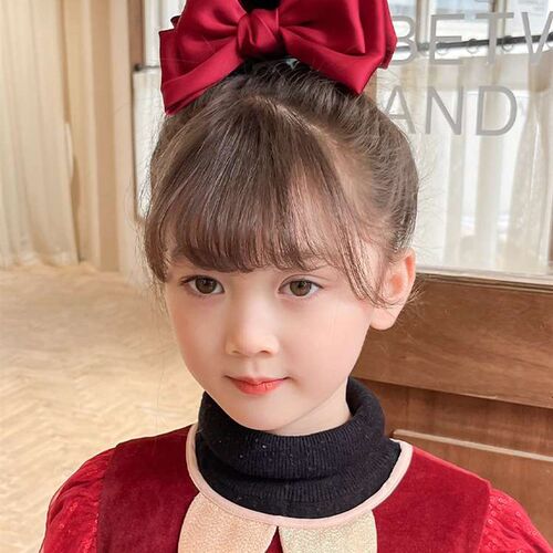 Childrens Red Bow Hairpin Cute Ba High Beauty Value Clip Gi