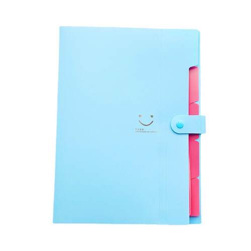 punched folder A4 paper binder ring file活页文件夹5 floors