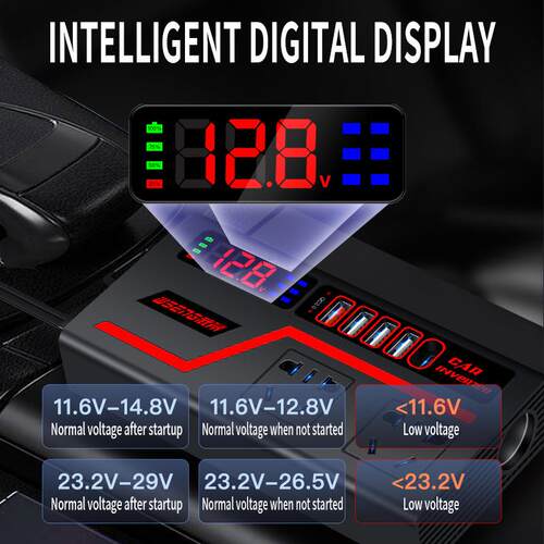 Car inverter 12v to 110V24v to 220V cigarette lighter conver
