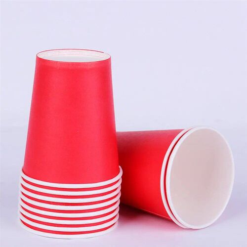 10PCS Pure Colour Party Disposable Paper Cups Juice Cup DIY