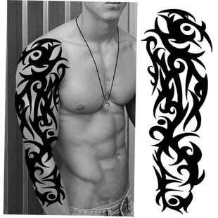 Full Arm Temporary Tattoos Sleeve For Men Women Realistic