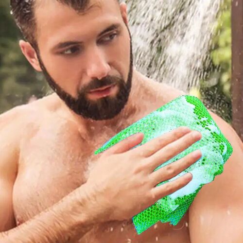 African Bath Net Colorful Net Sponge Body Exfoliator Reusabl