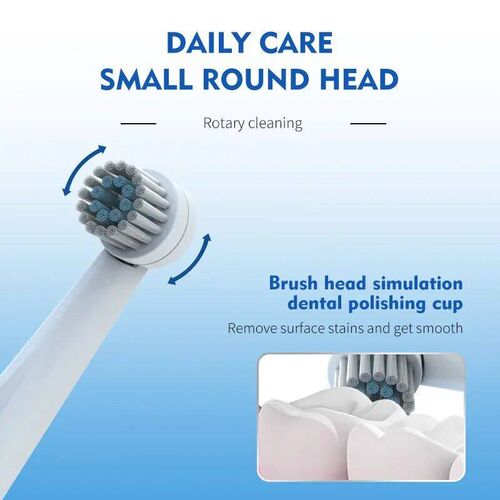 Jianpai Adult Round Head 3D Acoustic Rotary Electric Toothbr