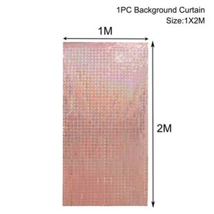Party Background Curtain Sequin Backdrop Wedding Decor Baby