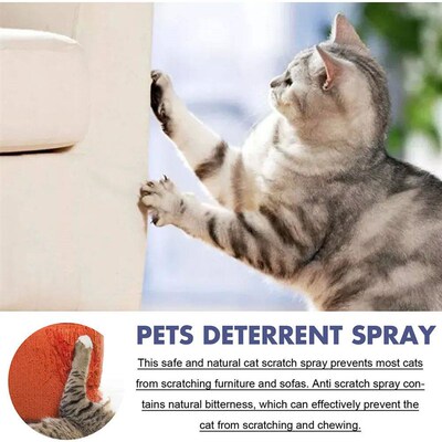 Cat Deterrent Spray Non-Toxic Cat Repellent for Indoor Outdo
