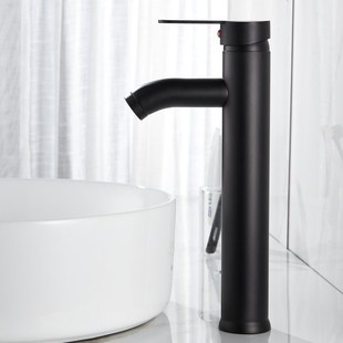 Single Handle Bathroom Basin Faucets Black Sink Washbasin Ta
