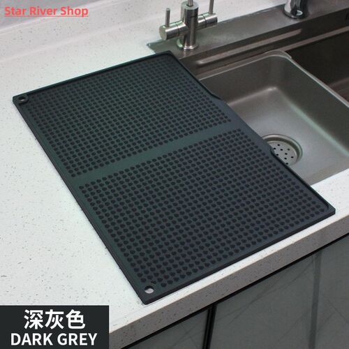 Silicone Drain Mats with Unique Pentagonal Designs Dish Dryi