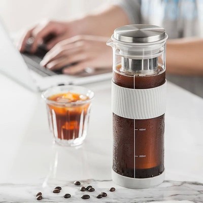 Leeseph Portable Cold Brew Iced Coffee Maker Tea Infuser - 8