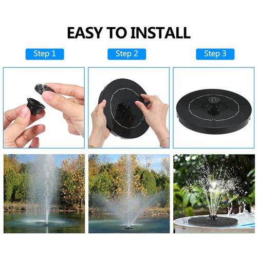 Floating Solar Fountain Garden Water Fountain Pool Pond