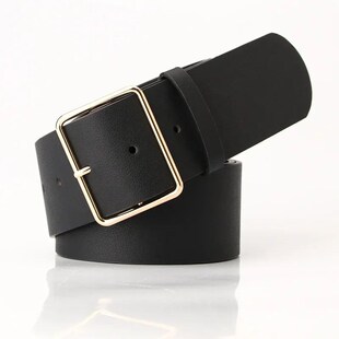 Leather 5cm Belts Ladies Female Red Black Wide Fashion New