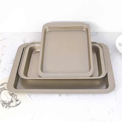 Square Cake Baking Pan Steel Tray Pie Pizza Bread Mould 烤盘