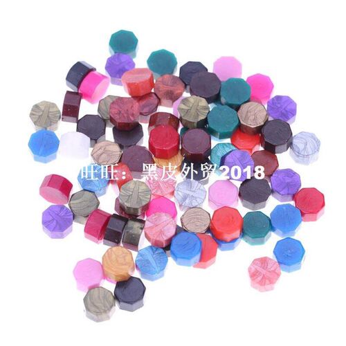new100Pcs/Lot Octagon Sealing Wax Beads Stamping Wax Seal St