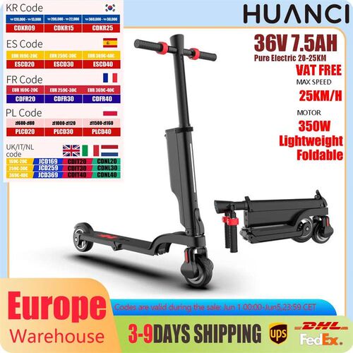 HX X6 EScooter Adult 350W 7.5AH 36V 25KM/H Foldable Electric