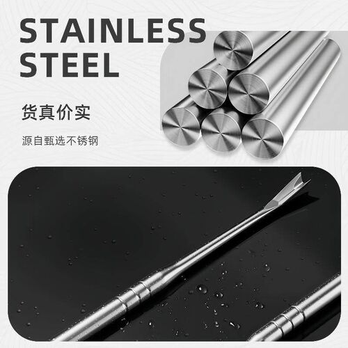Stainless Steel Cuticle Remover, Double-Headed Nail Pusher a