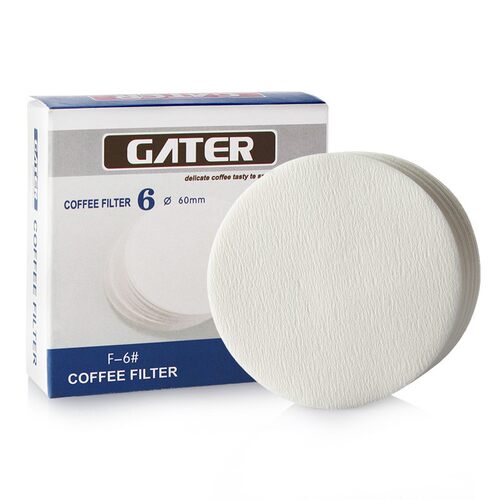 Mocha pot filter paper round wooden coffee drip paper